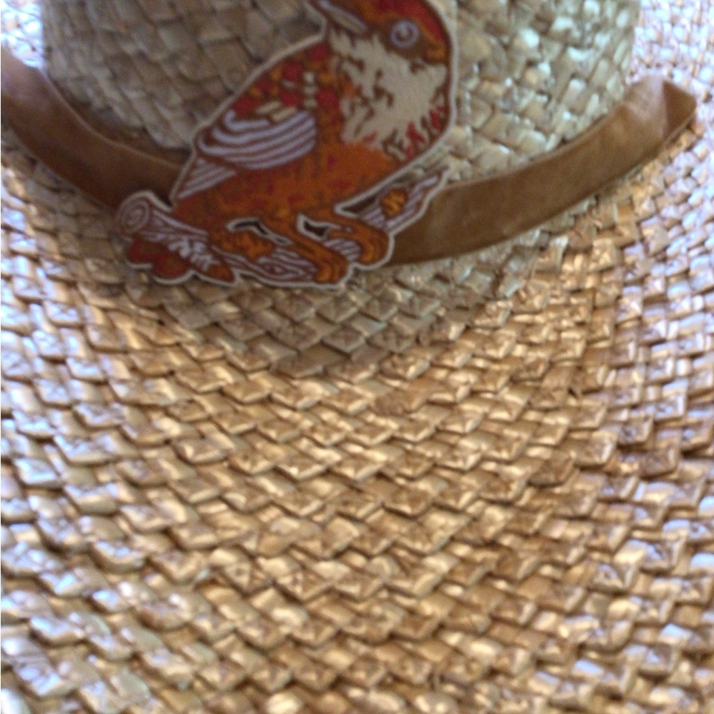 NEW! Lack of Color straw scallop upcycled boater - Picture 2 of 4